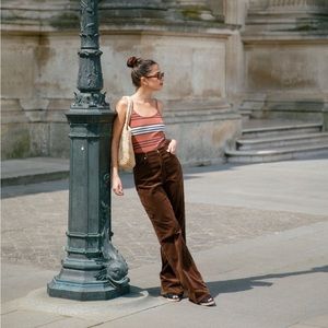 ROLLAS Heidi brown cord 26 long